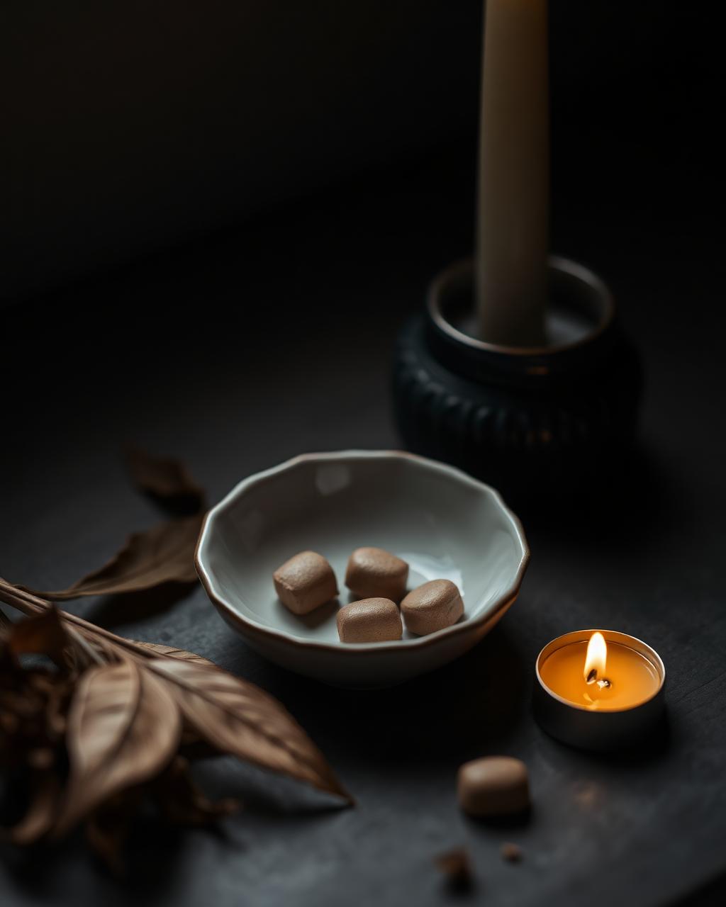 Surrender ritual — Brahmi Stillness Tablet